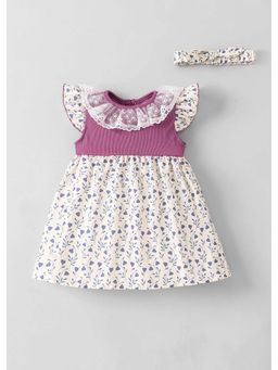 Hopscotch - Floral Casual Dress with Headband