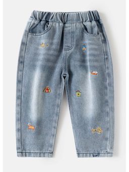Hopscotch - Animal Embroidery Denim Jeans