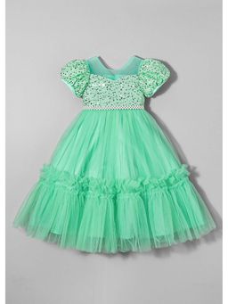 Hopscotch - Sequined Ruffled Gown