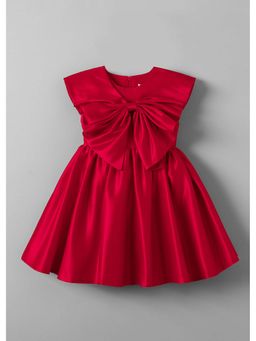 Hopscotch - Oversized Bow Applique Party Dress