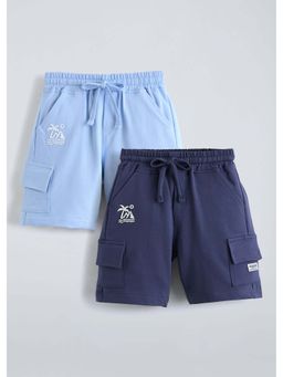 Hopscotch - Cotton Shorts with Flap Pockets (Pack of 2)