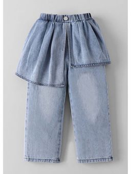 Hopscotch - Layered Skirt Style Denim Jeans
