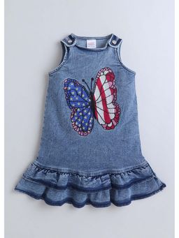 Hopscotch - Colour Block Denim Dress