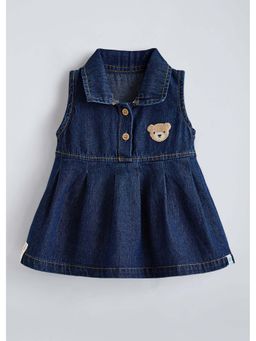 Hopscotch - Solid Denim Dress