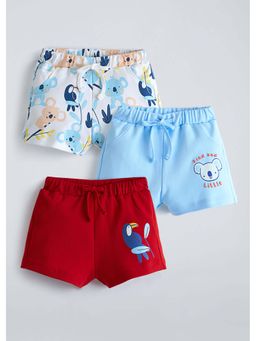 Hopscotch - Koala Printed Cotton Shorts (Pack of 3)