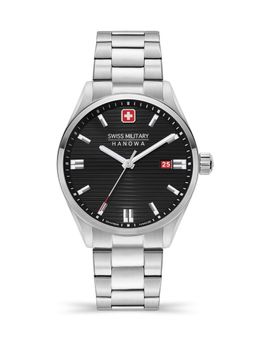 Swiss Military Hanowa - SMWGH2200101 - Roadrunner Swiss Made Black Watch for Men (Medium)