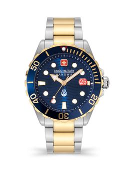 Swiss Military Hanowa - SMWGH2200360 - Offshore Diver Ii Swiss Made Blue Watch for Men (Medium)