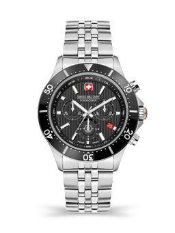 Swiss Military Hanowa - SMWGI2100701 - Flagship X Chrono Swiss Made Black Watch for Men (Medium)