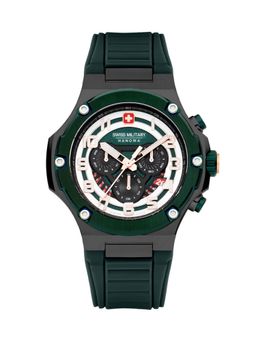 Swiss Military Hanowa - SMWGO0000640 - Mission Xfor 01 Swiss Made Green Watch for Men (Medium)