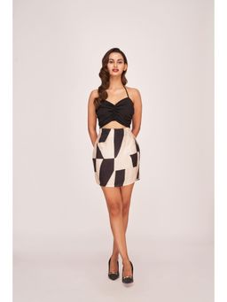 House of Varada - Allure Noir Printed Mini Dress