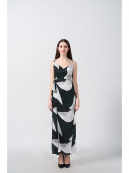 House of Varada - Silk Motion Printed Dress