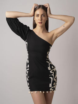 House of Varada - Black Boho Vacation Dress