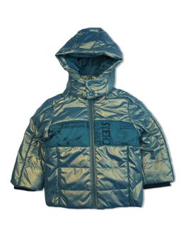 Bodycare - Boys Polyester Quilted Jacket Full Sleeves Hooded Teal