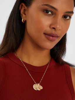 Accessorize London - Women Gold Coin Necklace