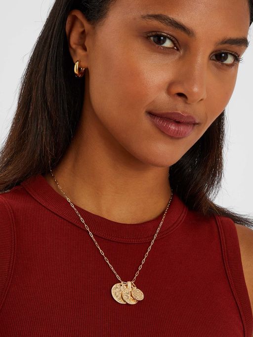 Accessorize London Women Gold Coin Necklace