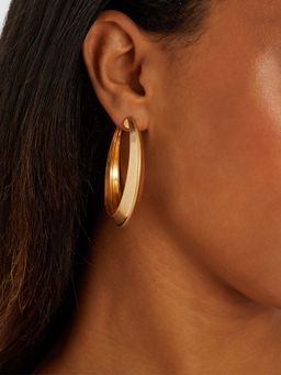 Accessorize London - Women Gold Brushed Statement Earrings