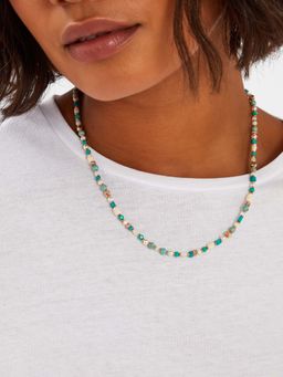 Accessorize London - Women Multi-Color Beaded Round Necklace