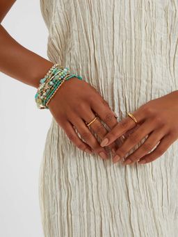 Accessorize London - Women Turquoise Luxe Stretch (Pack Of 11)