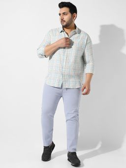 Instafab Plus - Mens Multi-color Checked Regular Fit Casual Shirt