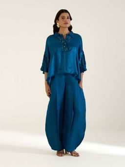 THREE-THREE - Navy Blue Soleil Co-Ord Set