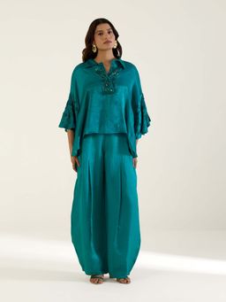 THREE-THREE - Teal Twilight Co-Ord Set