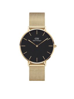 Daniel Wellington - Petite Evergold Black Dial Watch For Women