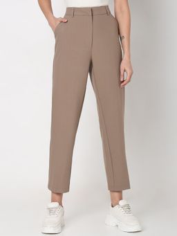 VERO MODA - Beige High Rise Tailored Trouser