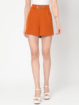 VERO MODA - Orange High Rise Shorts