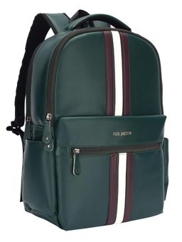 FUR JADEN - 15.6 Premium and Durable Vegan Leather Laptop Green Backpack (M)