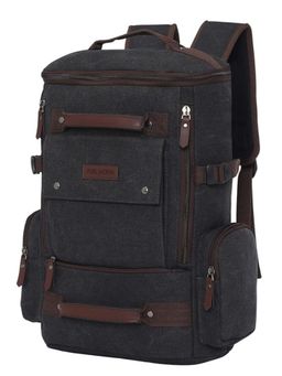 FUR JADEN - The Voyager Laptop Black Backpack (M)