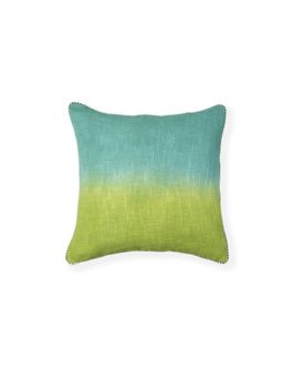 ONSETHOMES - Handmade Green Linen Cotton Blend Cushion Cover