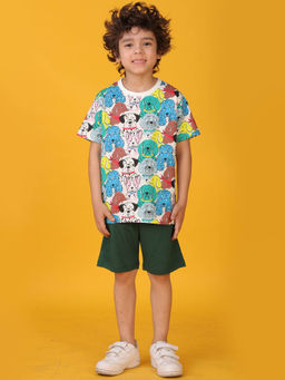 ANTHRILO - Multi-Color Printed T-Shirt and Shorts (Set of 2)