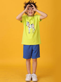 ANTHRILO - Multi-Color Printed T-Shirt and Shorts (Set of 2)