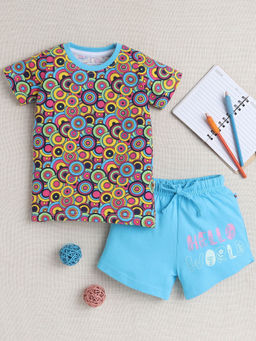 Bumzee - Multi-Color Printed T-Shirt and Shorts (Set of 2)