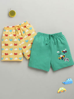 Bumzee - Multi-Color Printed Shorts (Pack of 2)