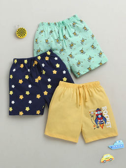 Bumzee - Multi-Color Printed Shorts (Pack of 3)