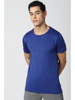 Peter England - Men Navy Crew Neck T-Shirt