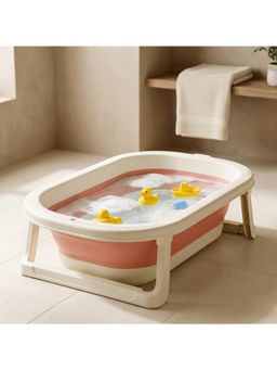 BAYBEE - Baby Bath Tub With Anti-Slip Base & Quick Drain (Free Size)