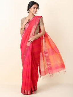 Fabindia - Cotton Silk Checks Sari