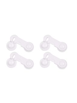 Safe-O-Kid - White Printed Plastic Safety Locks (Pack of 4) (0-36 Months)