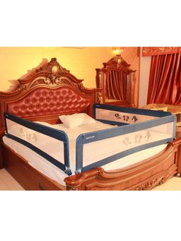 Safe-O-Kid - Blue Printed Metal Side Bed Rails (Pack of 3) (0-36 Months)