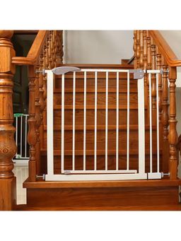 Safe-O-Kid - Grey Printed Metal Safety Gate (0-36 Months)