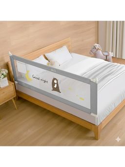 Safe-O-Kid - Grey Printed Metal Side Bed Rail (0-36 Months)