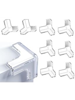 Safe-O-Kid - Transparent Printed Foam Corner Guard (Pack of 8) (0-36 Months)