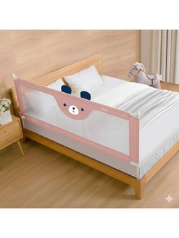 Safe-O-Kid - Pink Printed Metal Side Bed Rail (0-36 Months)