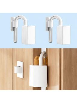 Safe-O-Kid - White Printed Plastic Door Hinge Guards (Pack of 2) (0-36 Months)