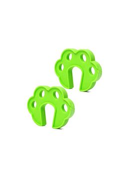 Safe-O-Kid - Green Printed Plastic Door Stoppers (Pack of 2) (0-36 Months)