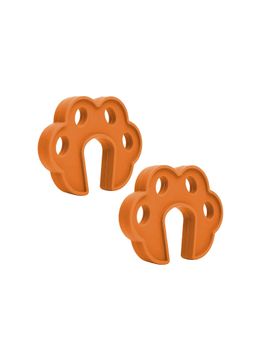 Safe-O-Kid - Brown Printed Plastic Door Stoppers (Pack of 2) (0-36 Months)