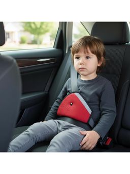 Safe-O-Kid - Red Printed Fabric Car Seat Belt (0-36 Months)
