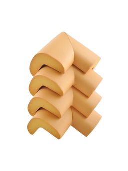 Safe-O-Kid - Brown Printed Foam Corner Guards (Pack of 4) (0-36 Months)